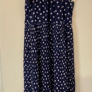 Maison Jules Navy Dress with Red and White Accents